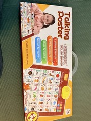 Bilingual Talking Poster ABC 123 Music Ineractive Toy Kids 3+ Spanish English