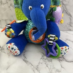 Eric Carle Developmental Toy Elephant New Blue 0+ Month Baby Crinkle Mirror