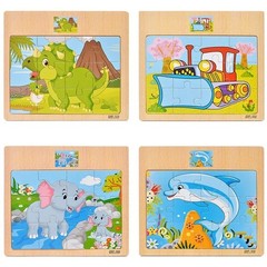 Wooden Jigsaw Puzzles for Kids Age 2 3 4 5 Toddler Puzzles Toys, Preschool Set 6
