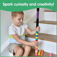 Math Cubes | Set of 100 Counting Blocks with 5 Shapes | Math Manipulatives fo…