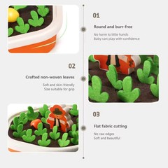 Baby Montessori Toys for Toddler Toys Educational Colorful Shape Toy Pull Carrot