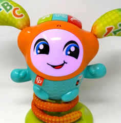 Fisher-Price DJ Bouncin Beats Interactive Musical Learning Toy with Lights Green