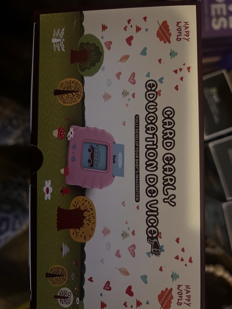 NEW 🍎 Happy World Card Early Education Device, 224 Learning Cards, 18-24 Months