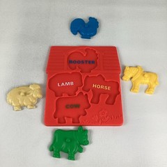 Rainbow Shape Sorter Eggs Counting Numbers Colors Vintage Evenflo Puzzle Lot