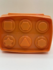 TOMY Toomies Shake and Sort Cupcake Shape Sorter Orange Case 10M +