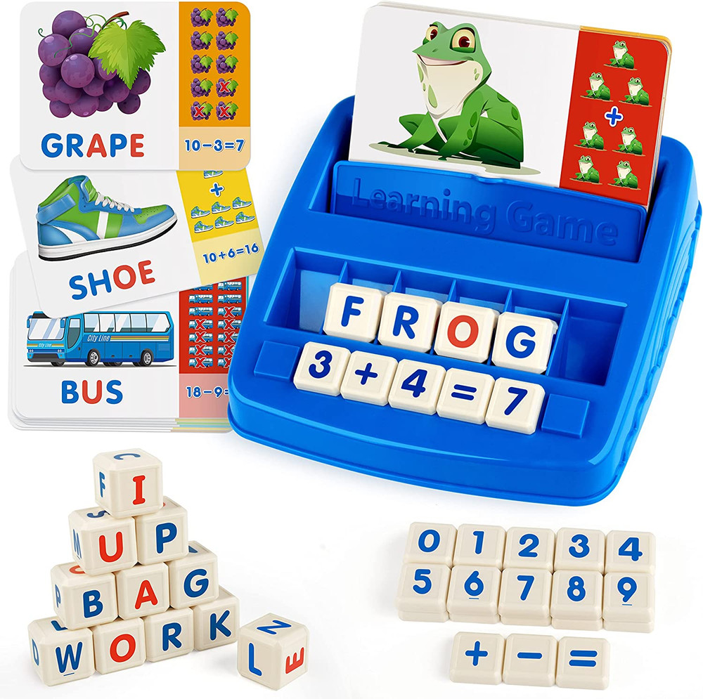 Coogam Matching Letter Game Alphabet Spelling Flash Cards Educational Toy Kids