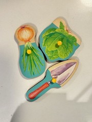 Lovevery Community Vegetable Garden Wooden Puzzle 3 Replacement Pieces