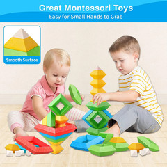 Toddler Stacking Building Blocks Educational Toys, Montessori Activities Learnin