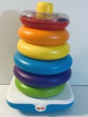 Fisher Price Giant Rock-A-Stack Super Sized Stacking Rings Problem Solving Toy