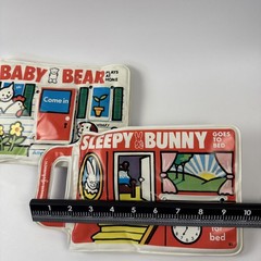 RARE Vintage Johnson & Johnson 1980s Baby Books Vinyl Plastic Bath Nostalgia