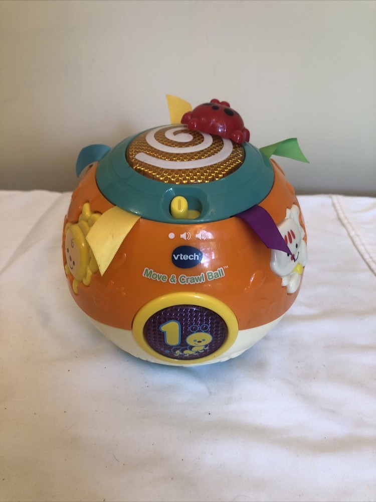 VTech Wiggle and Crawl Ball Toy – VT8162 Moves, Rolls, Talks, Sings- Baby Toy
