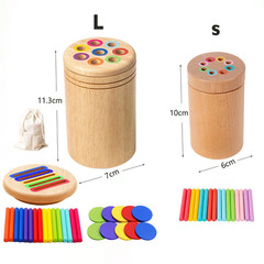 Montessori Wooden Color Sorting Shape Matching Toy US
