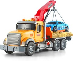 Kids Toys for 3 4 5 6 7 Years Old Boys, 15″ Large Tow Truck Toy,Friction Powered