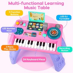 Fisher-Price Laugh and Learn Baby and Toddler Toy Mix and Learn DJ Table Musi