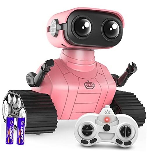 Hamourd Robot Toys for Girls, Rechargeable Remote Control Robots, Standard Pink