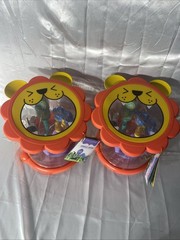 FAO Schwarz Jungle Drum 5-Piece Instrument Set NEW Toddler Toy
