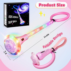Skip Ball for Kids, LED Light-Up Wheel, Bluetooth Music, 3 Play Modes, Outdoor