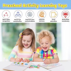 Montessori Preschool Learning Activities Busy Book – Workbook Activity Binder…