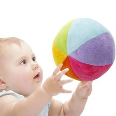 Baby Balls Rainbow Rattle Newborn Infant Small Plush