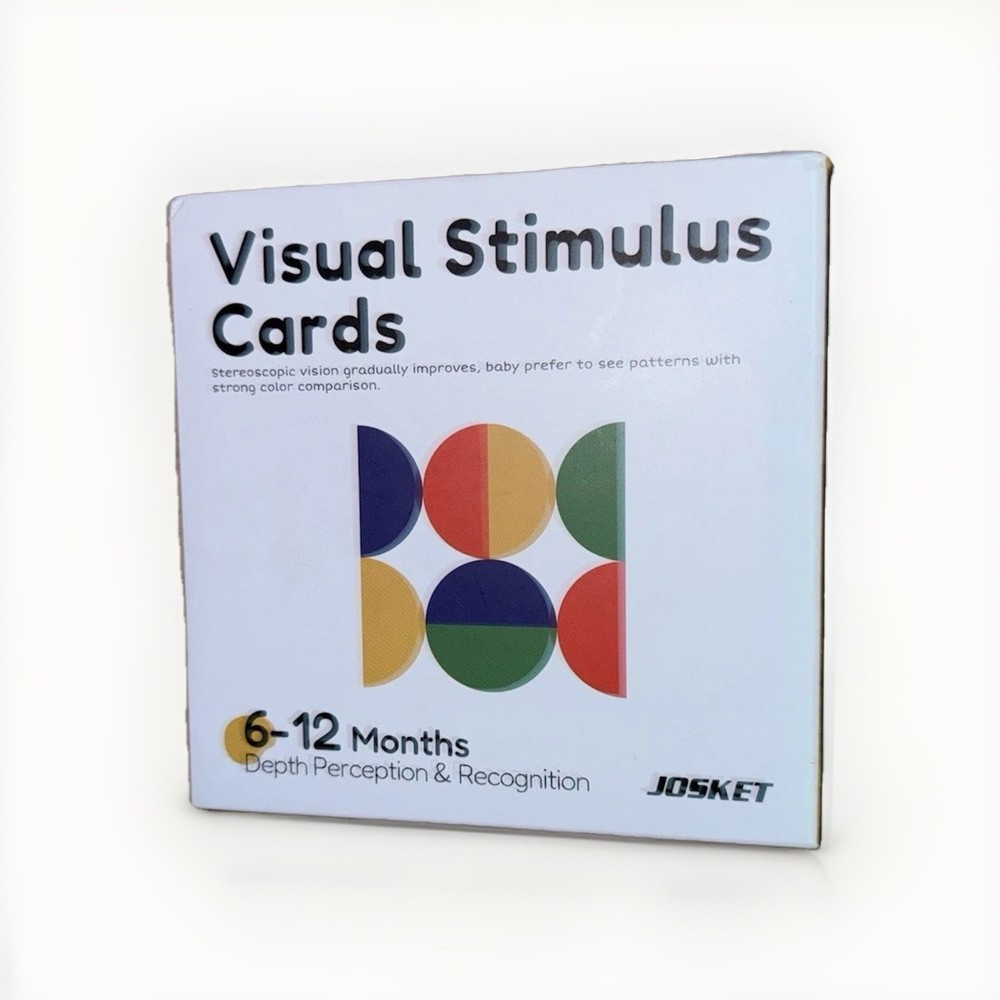 Infant VISUAL STIMULUS CARDS 2-Sided 5” Cards~Ages 6-12 Months JOSKET