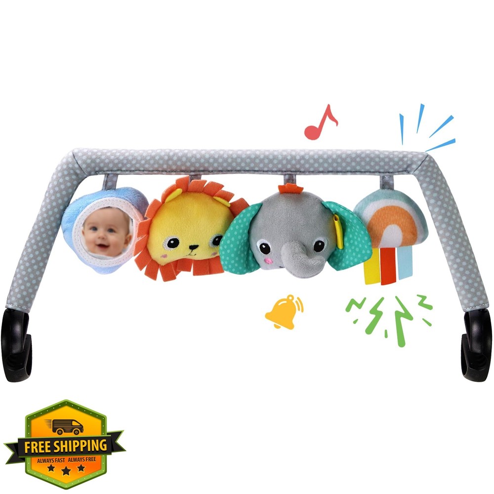 TinlyFinly Bouncer Bar Colorful Animals Toys