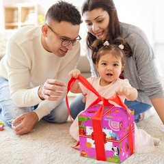 KMTJT Wooden Activity Cube Toddler Toys 12-18 Months, 7-In-1 Montessori Learning
