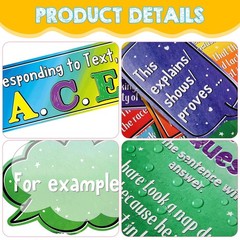 Pajean 46 Pcs Colorful Races Writing Strategies Posters Classroom Decoration …