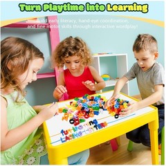 ABC Lacing Beads Set – Learning Activity for Kids, 10 Colors