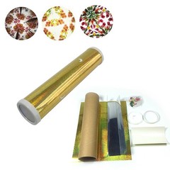 DIY Colored Rotating Kaleidoscope Kits Science Educational Craft Kid T~O..X