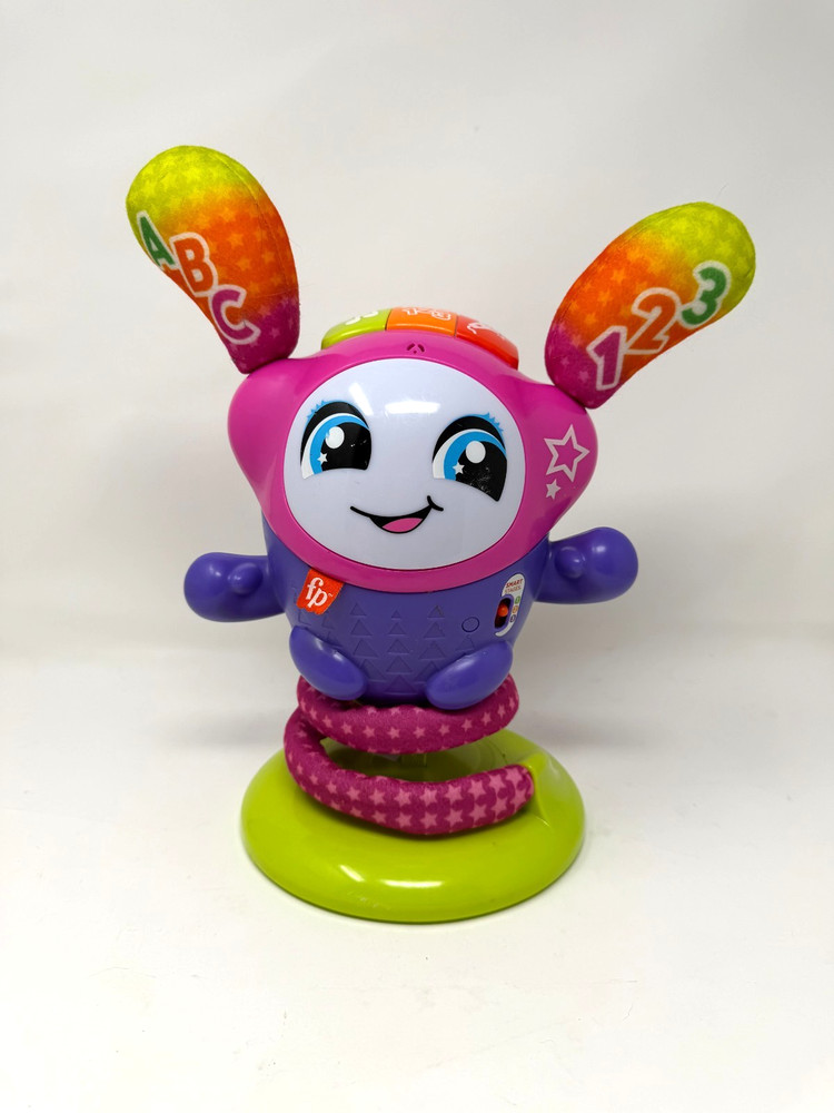Fisher-Price DJ Bouncin Beats Interactive Musical Learning Toy with Lights Pink