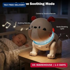 Baby Toys for 6-12 Months: Musical Crawling Dog Toy with Dancing, Recording & Li