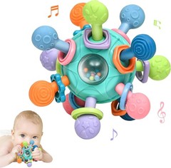 Baby Montessori Teething Toys for 0-6 6-12 Months BPA Free Sensory Toys for Babi