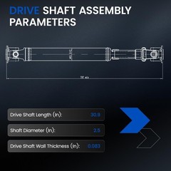 938-209 Front Drive Shaft Complete DriveShaft Assembly Compatible with Nissan…