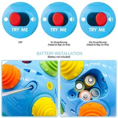 Baby Music Shake Dancing Ball Toy, BPA Free Bouncing Sensory Developmental Ba…