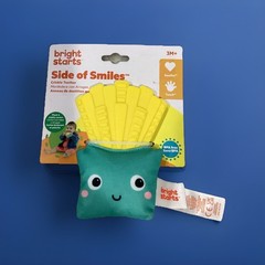 Bright Starts Side of Smiles French Fry Crinkle Teether Baby Toy