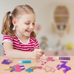Imagimake Window Art Unicorn | Glass Painting Kit for Girls Age 5+ Glass paintin