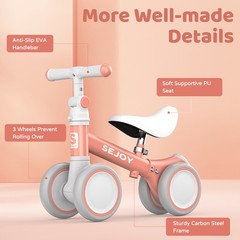 SEJOY Baby Balance Bike Toys 1-2 Years Old Boy Girl Toddler Gifts Walker Toddler