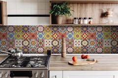 Tile Stickers 24 PC Set Authentic Traditional Talavera Tiles Stickersl Bathro…