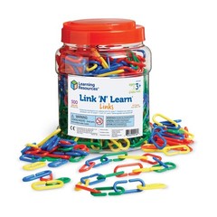 Learning Resources Link N Learn Links – 500 Pieces, Ages 3+, Preschool