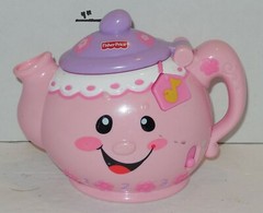 Fisher Price Laugh and Learn Talking Pink Teapot Sounds Works Cute Musical Pot
