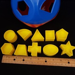 Tupperware Replacement Shape Sorter Yellow Blocks Pick ONE BLOCK