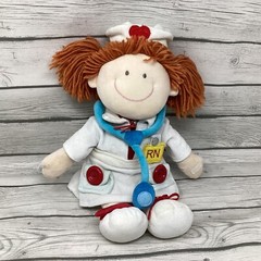 Russ Berrie Regina RN Activity Doll Learning Teaching Zip Button Tie Snap