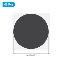 6″ Floor Stickers Classroom Decor, 42 Pcs Self Adhesive Dots Markers, Black