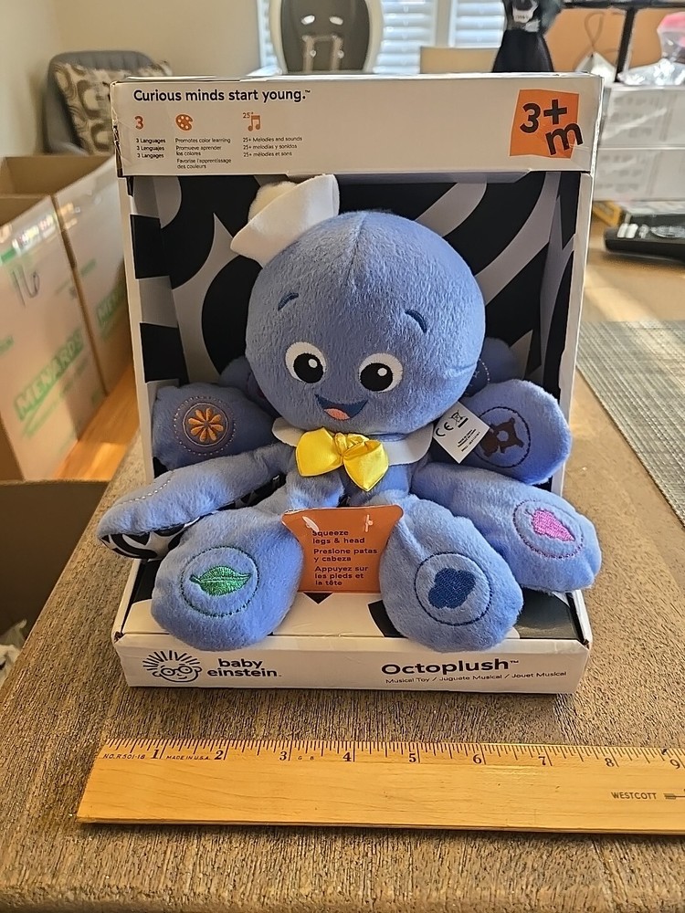 Baby Einstein Octoplush Musical Plush Toy New in Box See Pics And Description