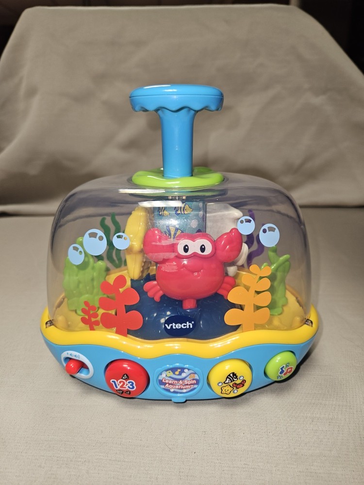 VTech Learn & Spin Aquarium: Interactive Baby Toy, Lights, Sounds, Music, 6-36 M