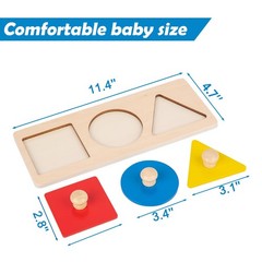 Colorful Multiple Shape Puzzles Toys for 6-12 Months 1 Year Old Toddler Babie…