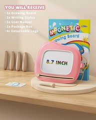 Fun and Safe Magnetic Doodle Board for 1-3 Olds – Color Recognition Play