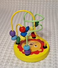 Montessori Educational Toddler Math Puzzle Toy Wooden Beads Wire