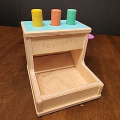 Lovevery Wooden Peg Drop The Thinker Play Kit Baby 11-12 Months Montessori Toy