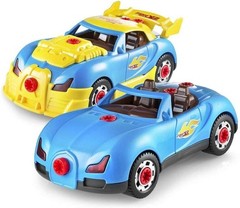 Interactive Racing Car Construction Set – 30-Piece Toy with Lights & Sounds